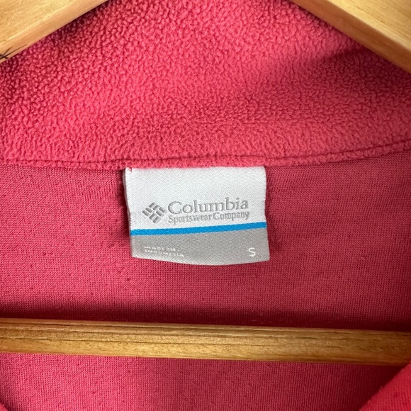 Columbia Women’s Pink Fleece 1/4 Zip Up pullover lightweight Size Small - Picture 2 of 10